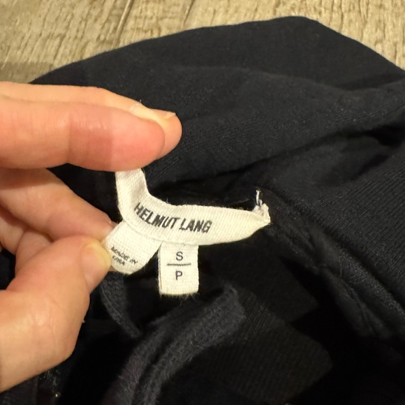 Helmut Lang Crop Zip Hoodie in Black - Picture 9 of 11